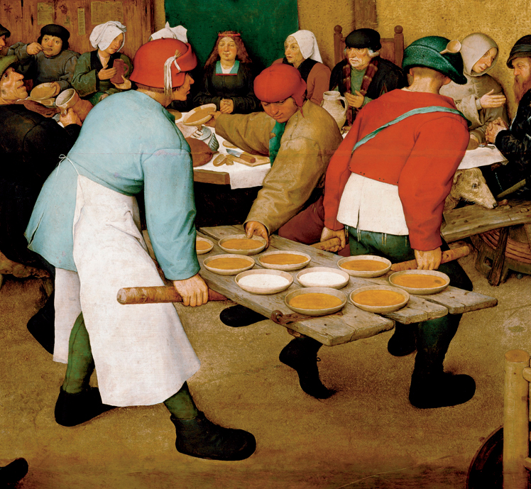  彼得·勃鲁盖尔 Bruegel Pieter—— 农民的婚礼 局部